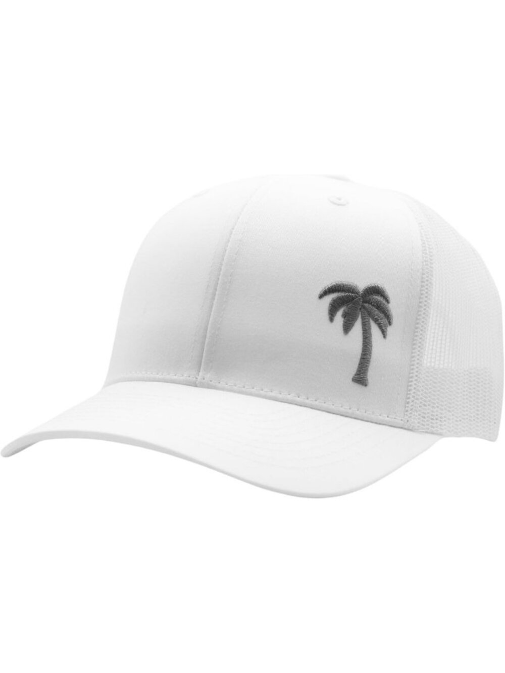 Stylish Palm Tree Trucker Hat for Men & Women | Mid Profile, Breathable Mesh